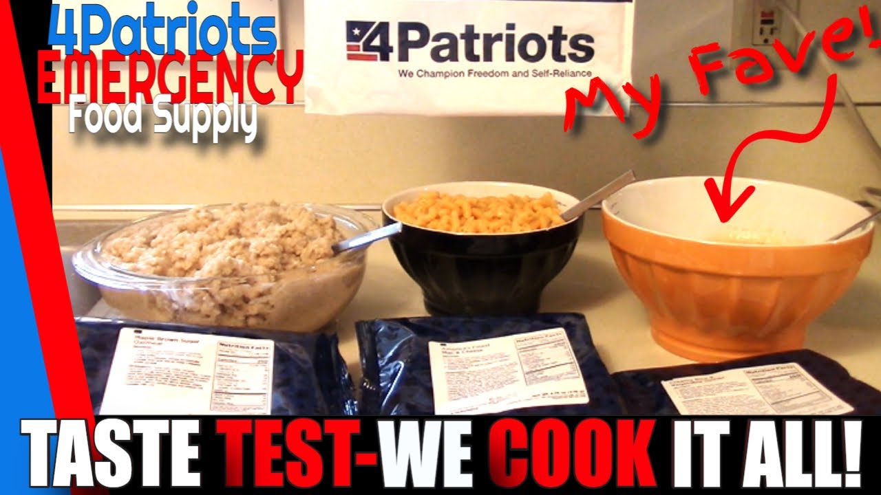 ✅4Patriots Emergency Food | Taste 😋Test & Review