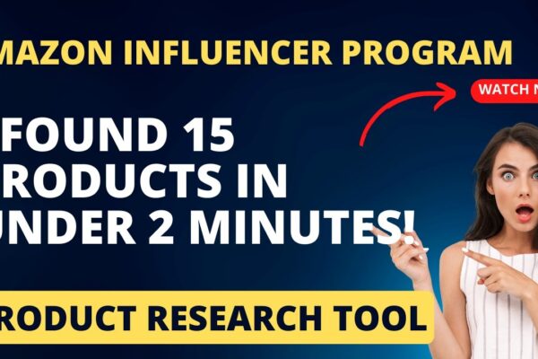 Find products with NO VIDEOS fast for the Amazon Influencer Program! THE ONLY TOOL OF ITS KIND!