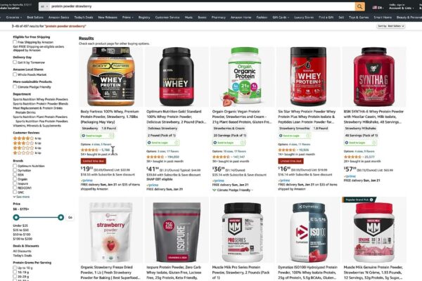 Day 4 - PROTEIN POWDER - Find a winning product for the Amazon Influencer Program in under 1 min!